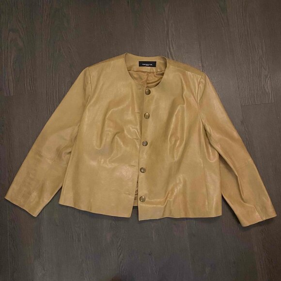 Jones New York Woman Leather Jacket size Large - Picture 9 of 15